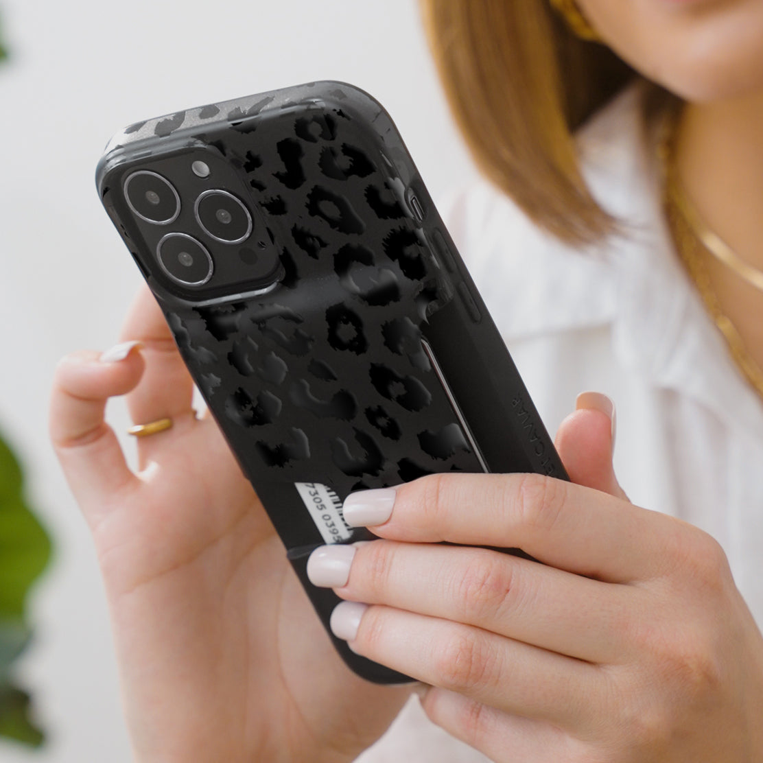 Black Leopard iPhone Wallet Case - Image 2