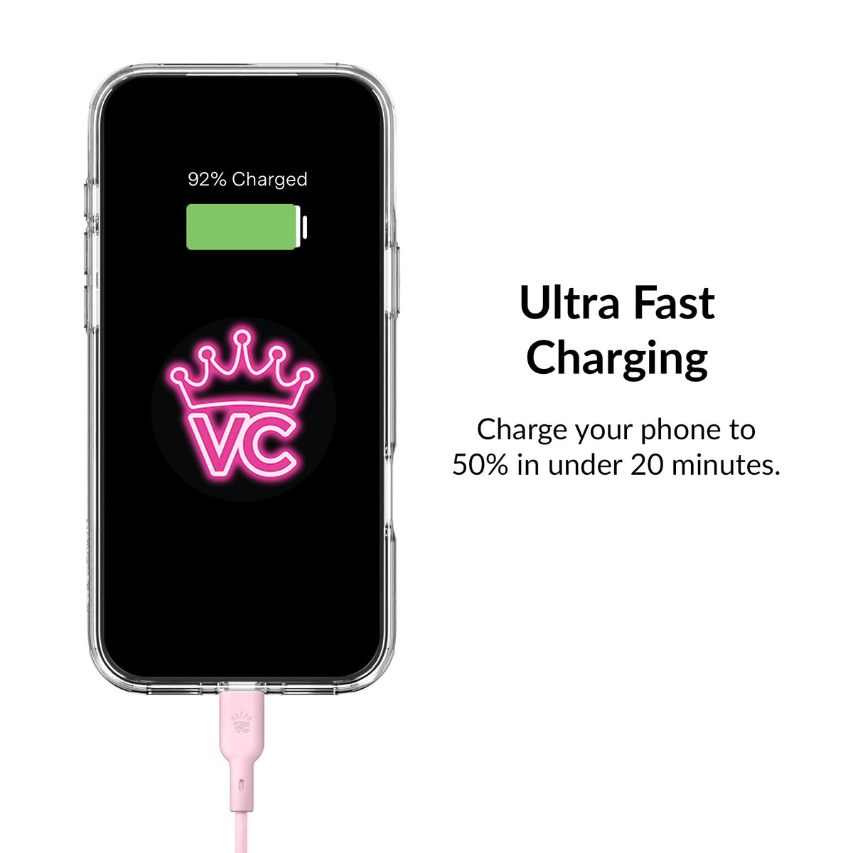Strawberry Milk Fast Charging Set, Dual Port Wall Adapter + 6ft USB-C Cable - Image 4