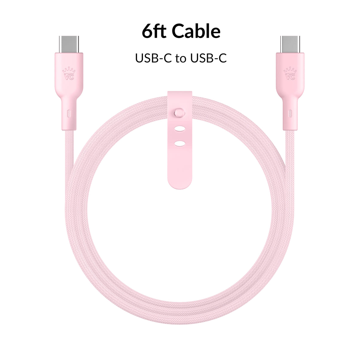Strawberry Milk Fast Charging Cable, 6ft USB-C - Image 4