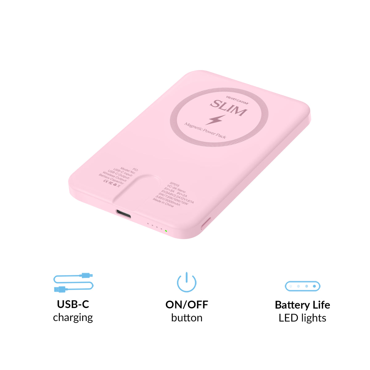 Strawberry Milk Slim Portable MagSafe Charger Power Pack - Image 4