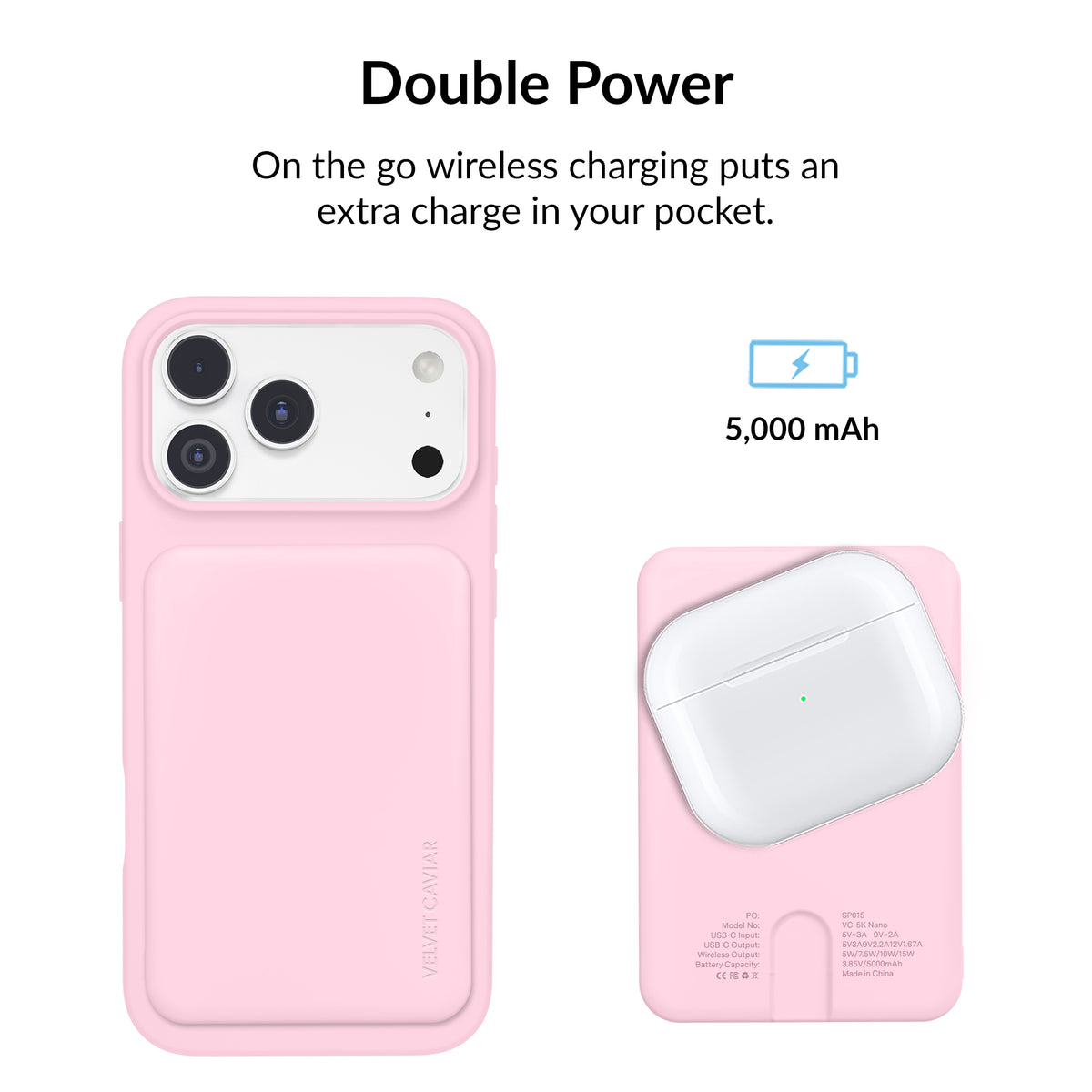Strawberry Milk Slim Portable MagSafe Charger Power Pack - Image 5