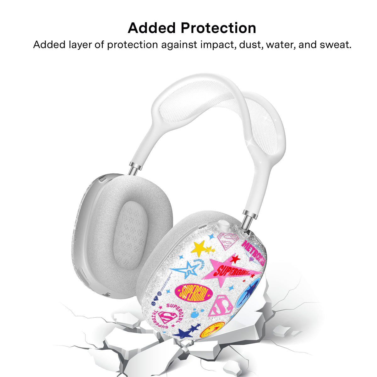 Supergirl Krypto Glitter AirPod Max Case - Image 5