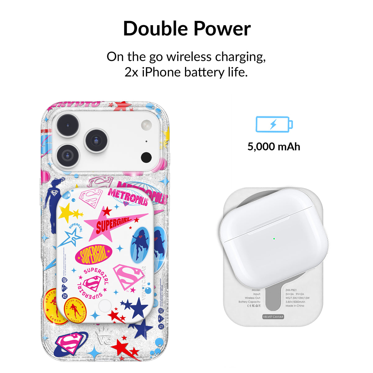 Supergirl Krypto Portable MagSafe Charger Power Pack - Image 5