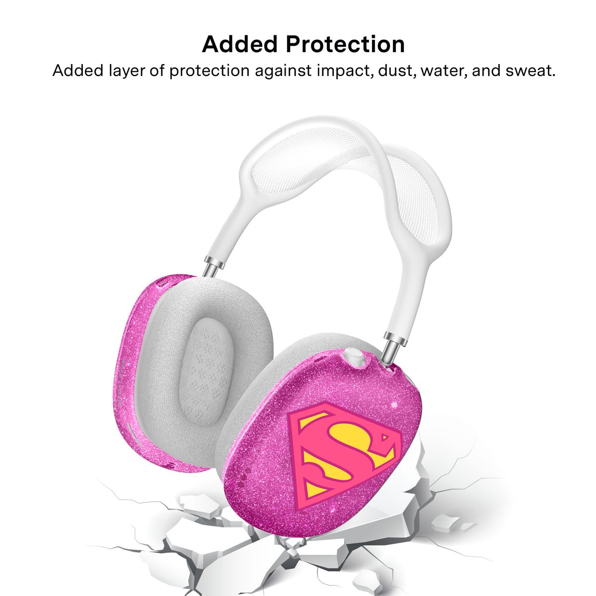 Supergirl Stardust Glitter AirPod Max Case - Image 5