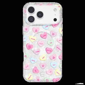 Sweet Hearts Glitter iPhone Case