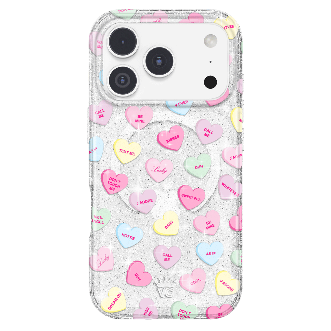 Sweet Hearts Glitter iPhone Case - Image 6