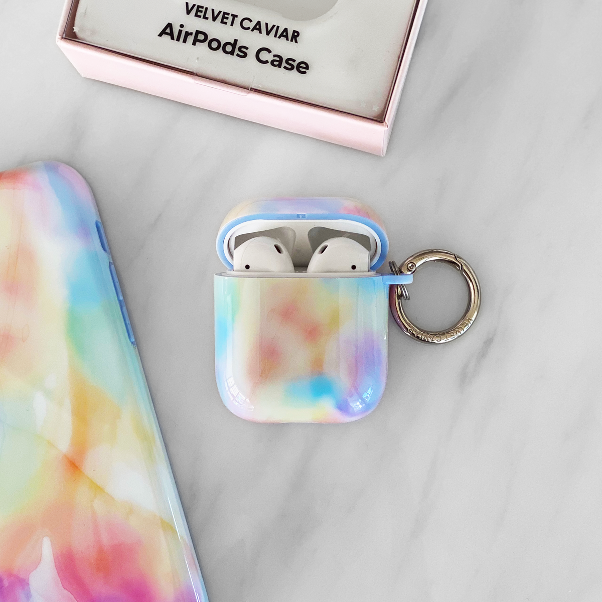 Pastel Tie Dye Airpods Case - Image 2