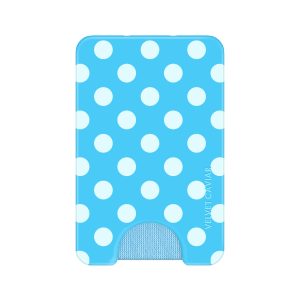 Aquamarine Polka Dot MagSafe Wallet