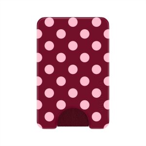 Raspberry Polka Dot MagSafe Wallet