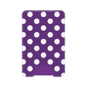 Violet Glow Polka Dot MagSafe Wallet