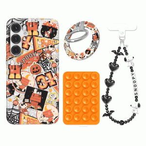 Snoopy Halloween Varsity Glitter Samsung Bundle Set