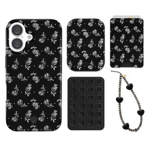 Vintage Roses iPhone Bundle Set - Wallet