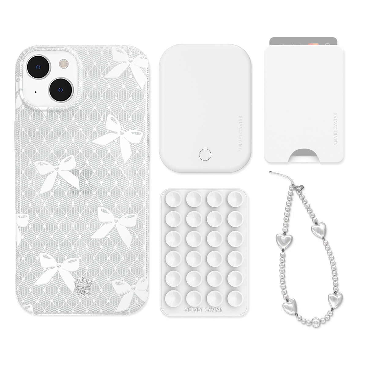 Vintage Lace Bows iPhone Bundle Set - Wallet - Image 5
