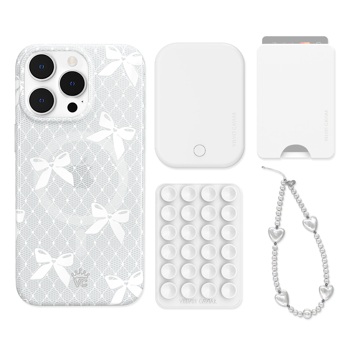 Vintage Lace Bows iPhone Bundle Set - Wallet - Image 7