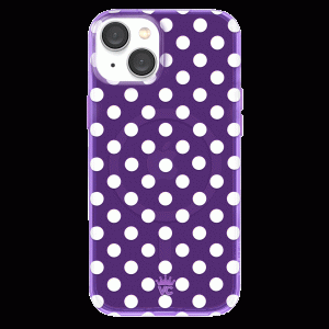 Violet Glow Polka Dot iPhone Case