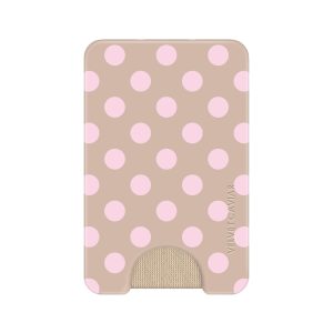 Brown Sugar Polka Dot MagSafe Wallet