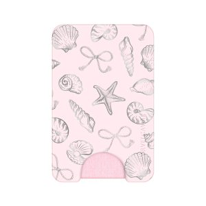 Pink Coastal Seashells MagSafe Wallet