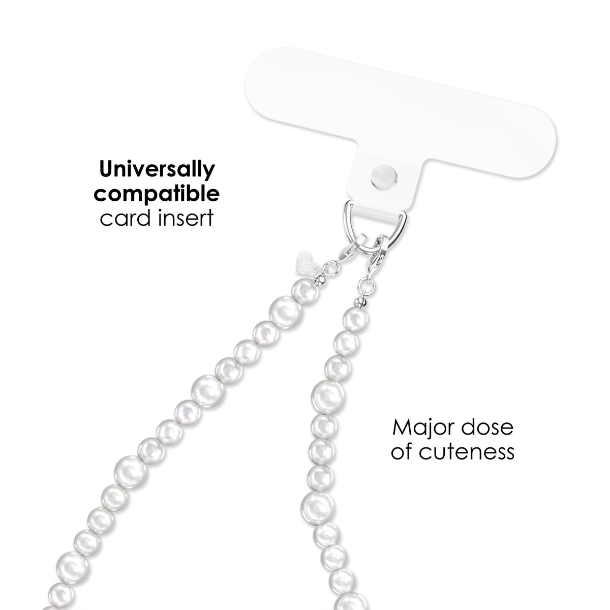 White Pearl Phone Charm - Image 2