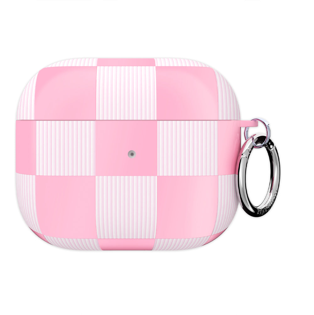 Pink Vibe Checkered AirPod Case - Image 6