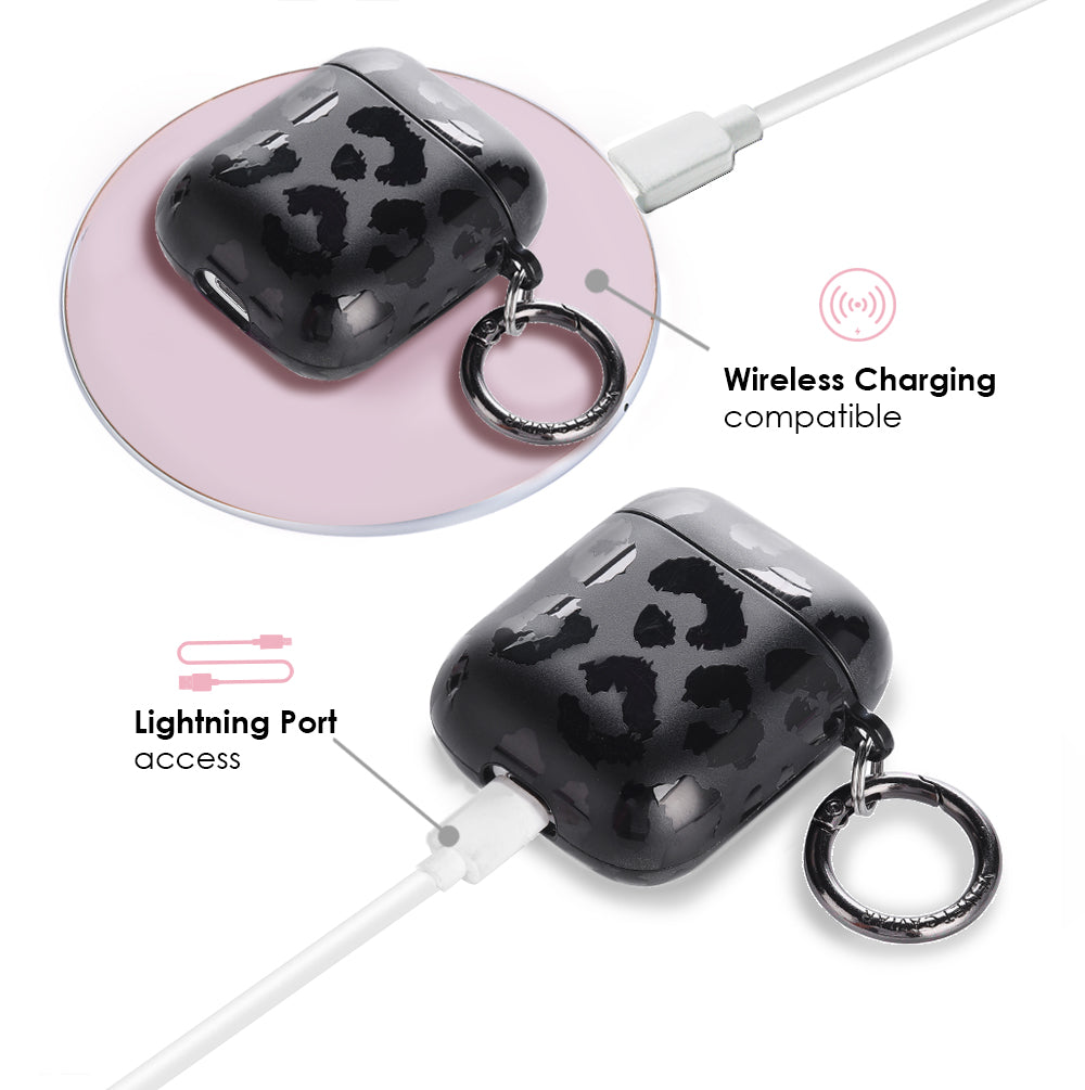 Black Leopard AirPod Case - Image 3