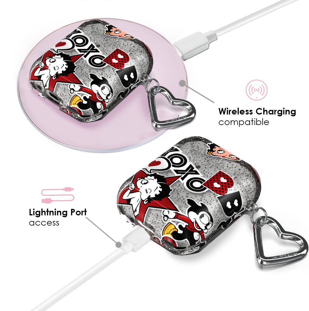 Betty Boop Sassy Glitter Airpod Case - Image 4