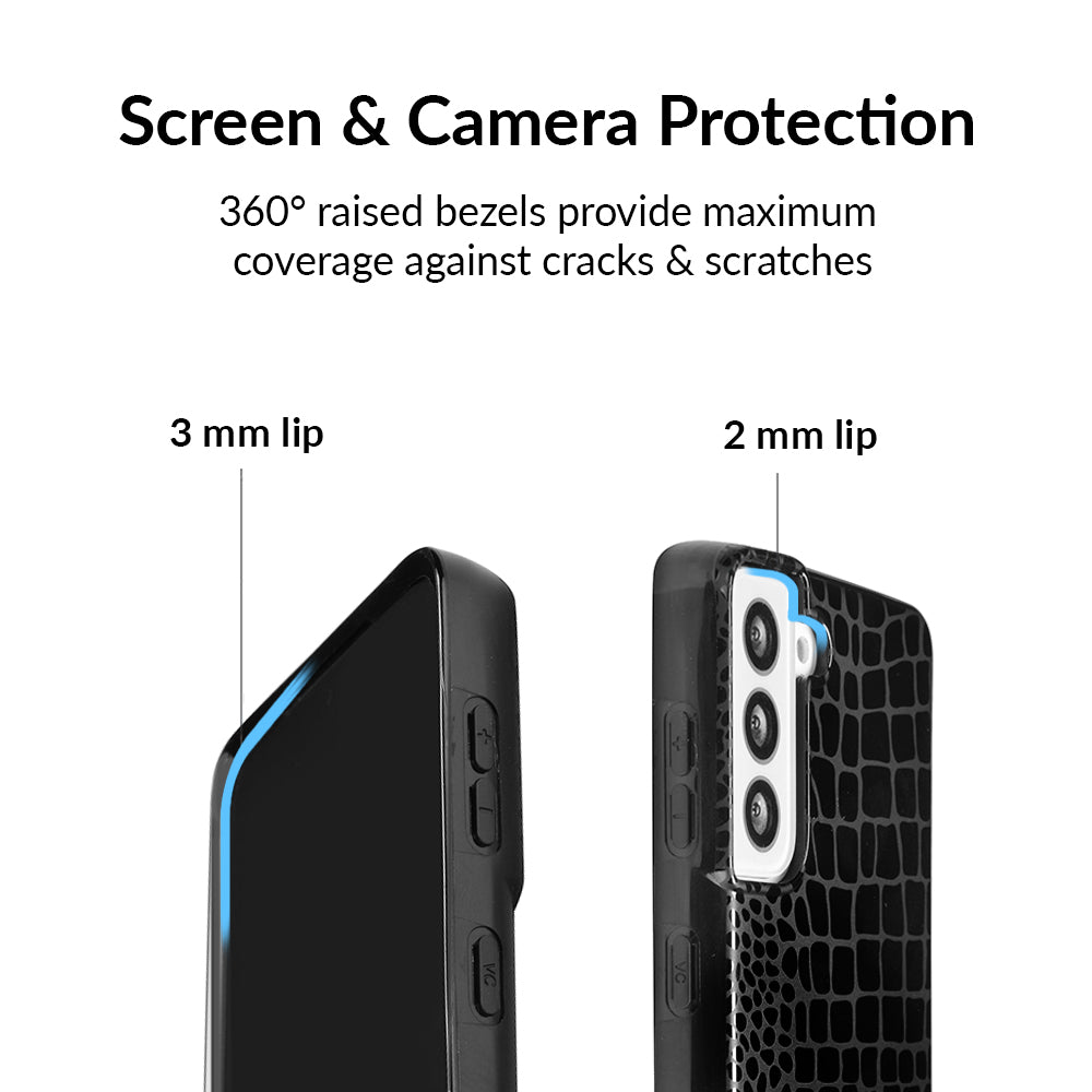 Black Croc Samsung Case - Image 3
