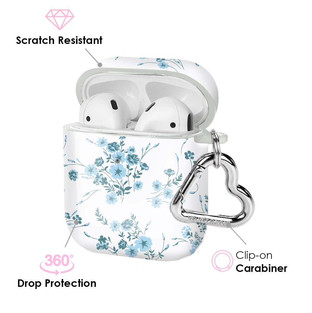 French Blue Floral AirPod Case - Image 3