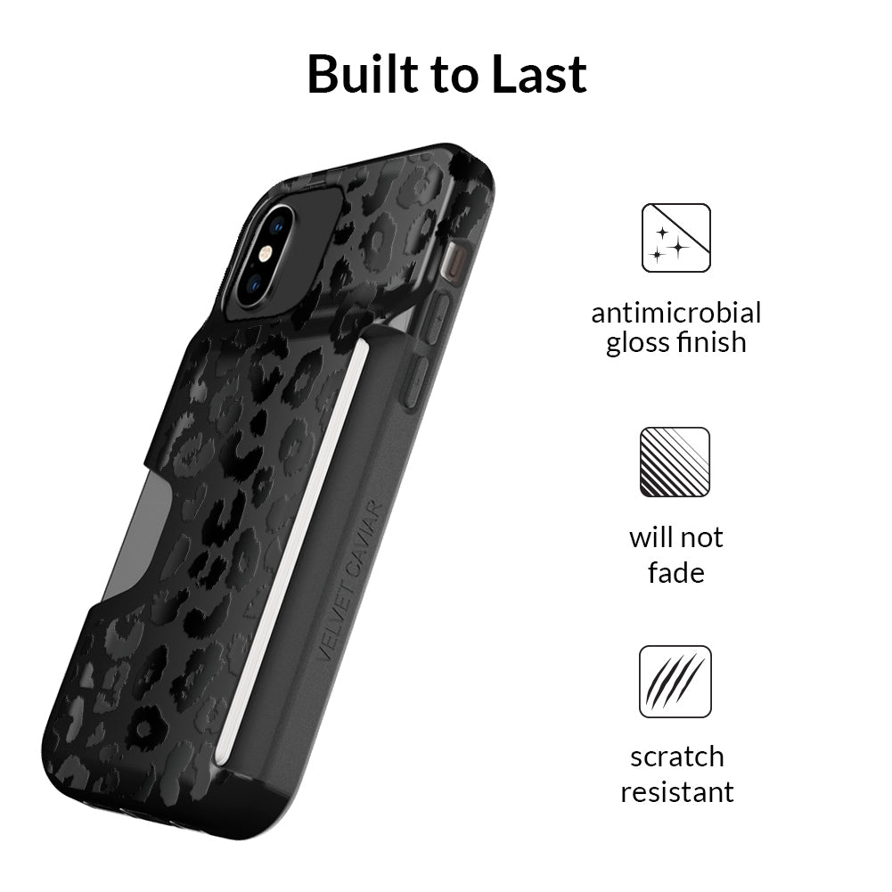 Black Leopard iPhone Wallet Case - Image 7