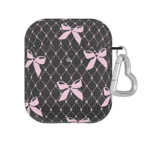 Lacy Pink Bows AirPod Case