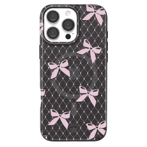 Lacy Pink Bows iPhone Case