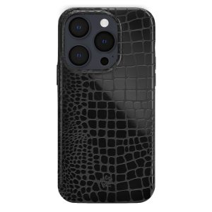 Black Croc iPhone Case