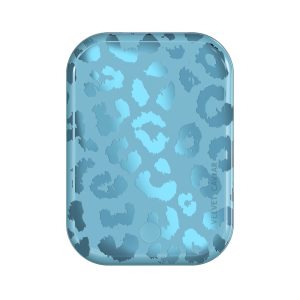 Blue Sapphire Leopard Portable MagSafe Charger Power Pack