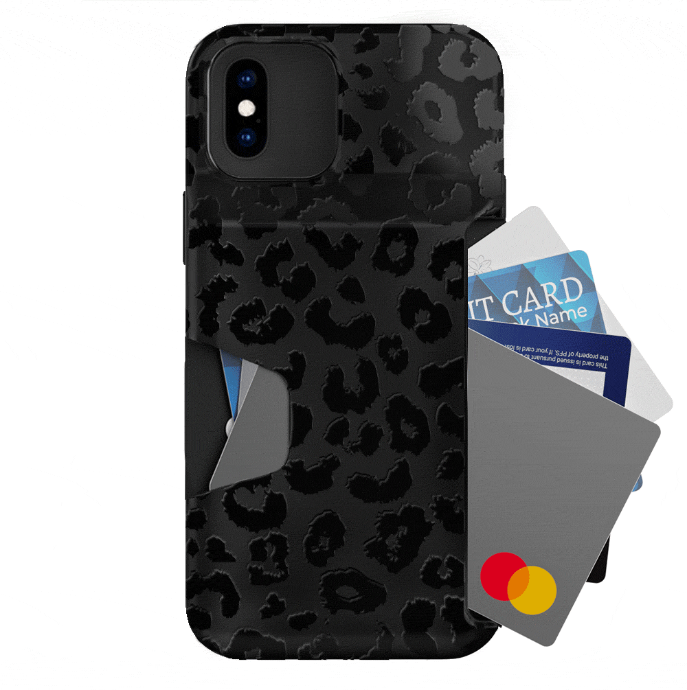 Black Leopard iPhone Wallet Case - Image 8