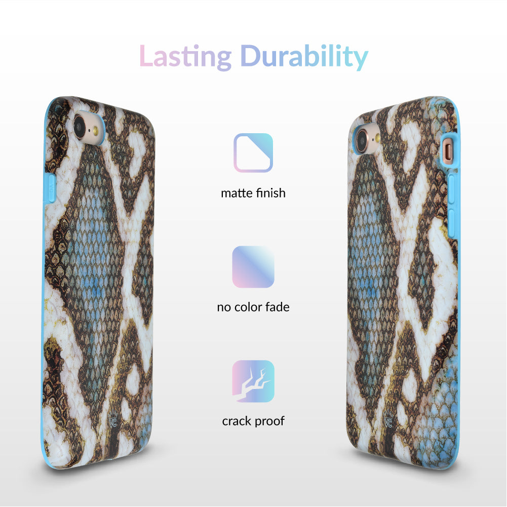 Blue Snakeskin iPhone Case - Image 5