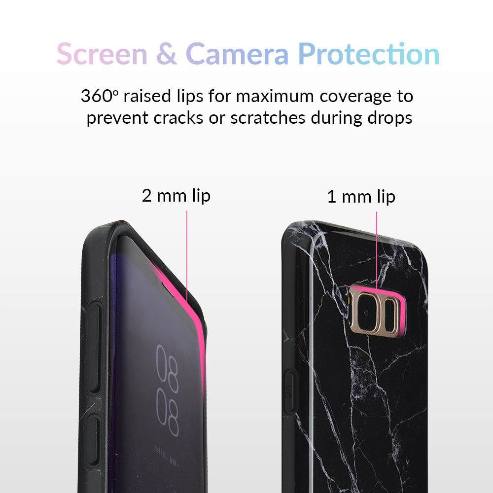 Black Marble Samsung Case - Image 2