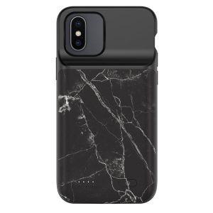 Black Marble iPhone Charging Case