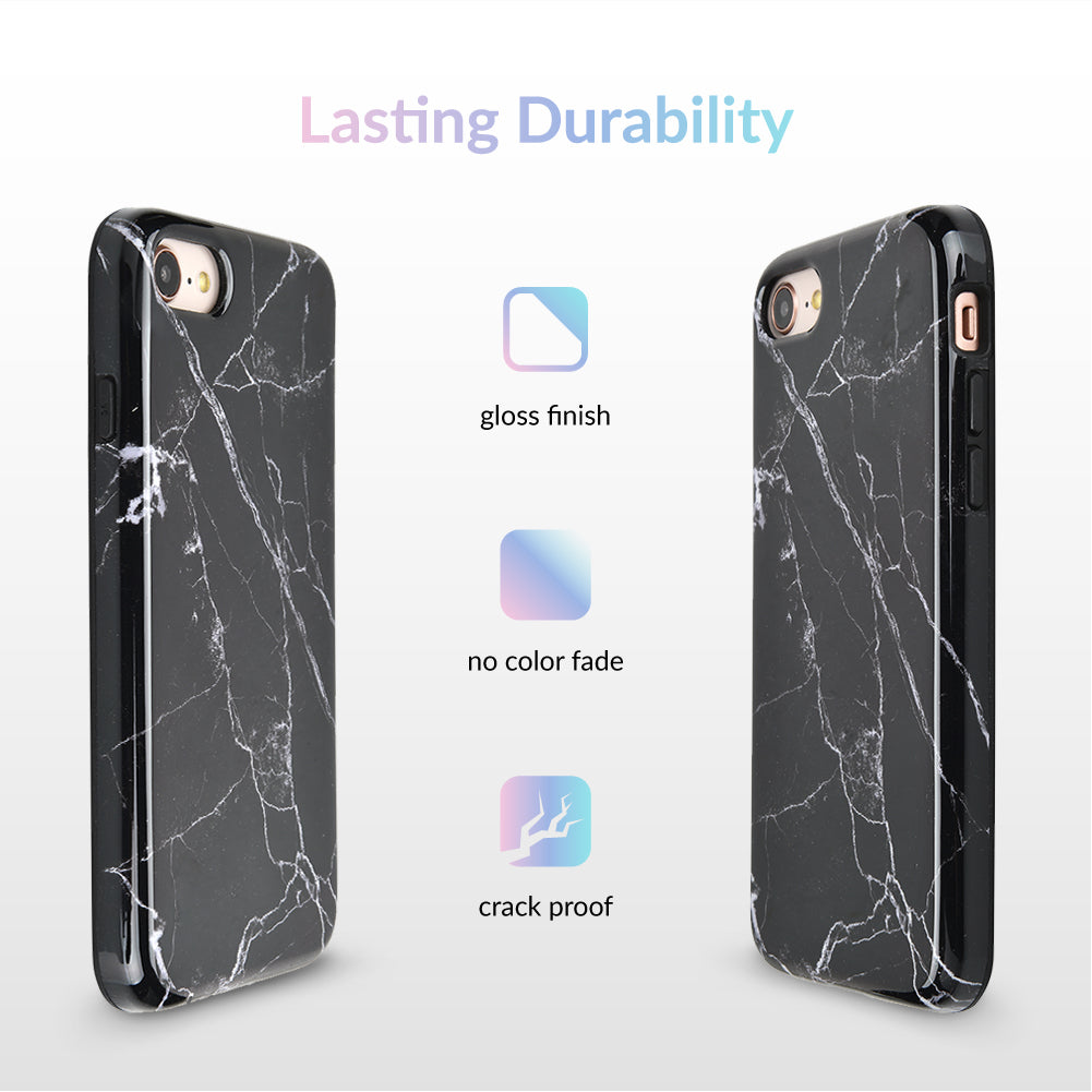 Black Marble iPhone Case - Image 3