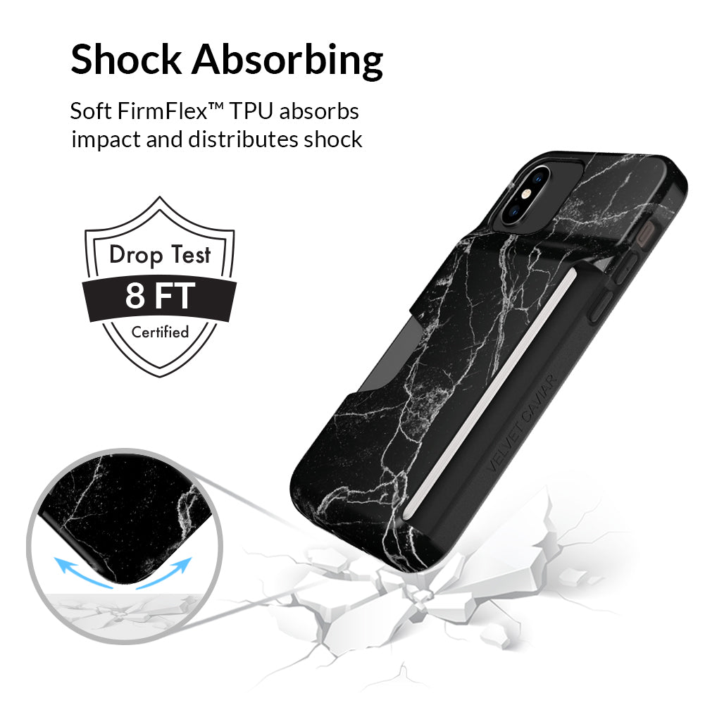 Black Marble Iphone Wallet Case - Image 6