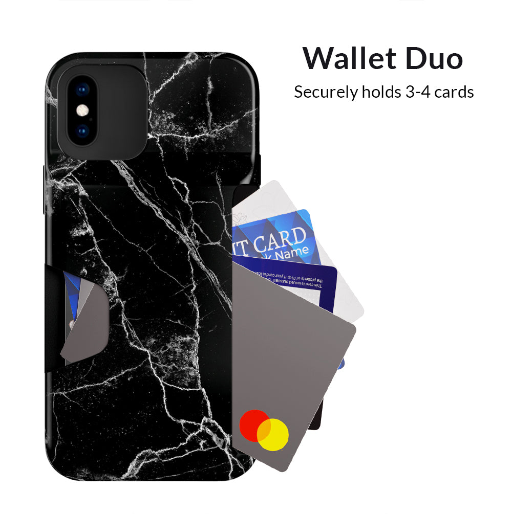 Black Marble Iphone Wallet Case - Image 3