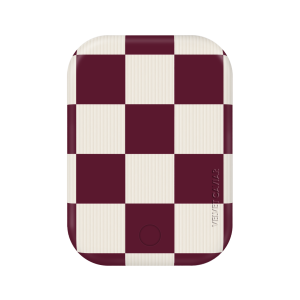 Burgundy Vibe Checker Portable MagSafe Charger Power Pack