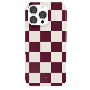 Burgundy Vibe Check iPhone Case