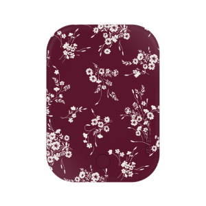 French Burgundy Floral Portable MagSafe Charger Power Pack