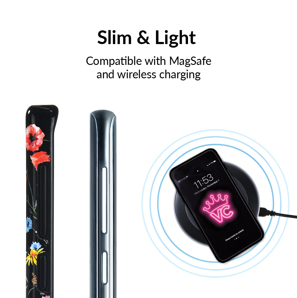 Black Wildflower Samsung Case - Image 6