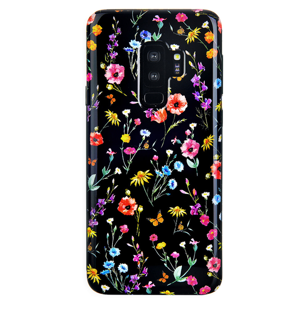 Black Wildflower Samsung Case - Image 7