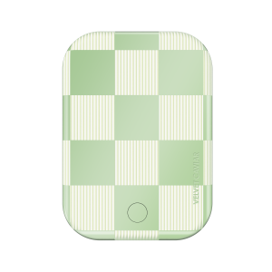 Pistachio Vibe Checkered Portable MagSafe Charger Power Pack