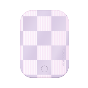 Lilac Vibe Checkered Portable MagSafe Charger Power Pack