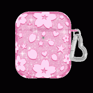 Cherry Blossom Glitter AirPod Case