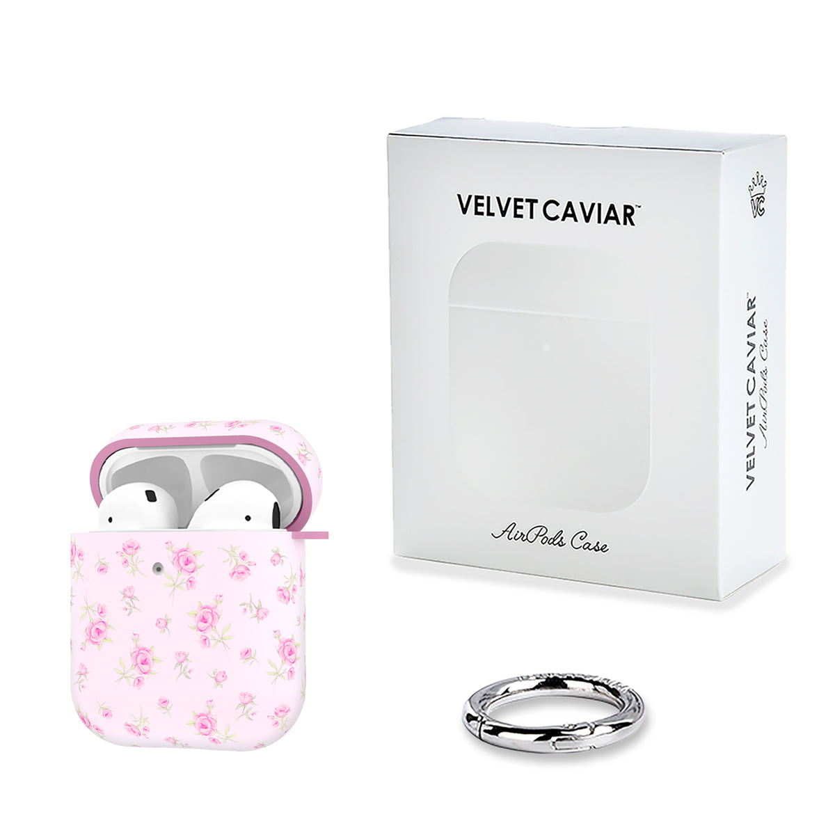 Dainty Pink Floral AirPod Case - Image 5