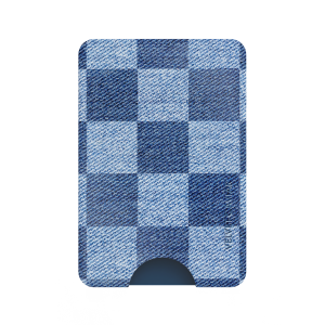 Denim Checker Magsafe Wallet