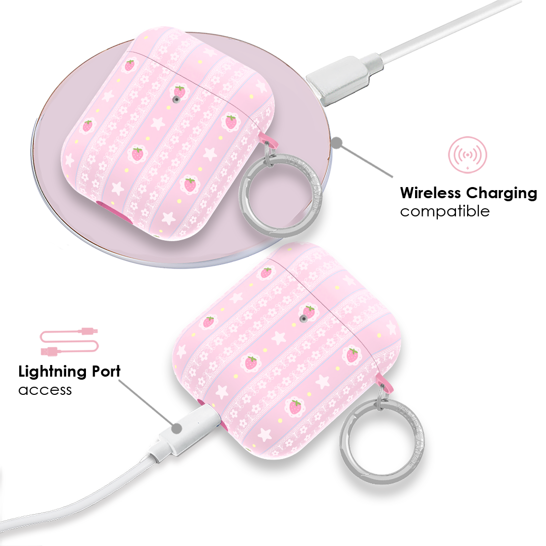 Strawberry Macaron AirPod Case - Image 4